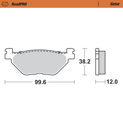 Moto-Master Yamaha XP T-MAX 500 2001-2007 Sintered Rear Brake Pads