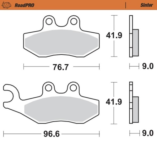 Moto-Master Aprilia Sintered Rear Brake Pads (MM-400403)