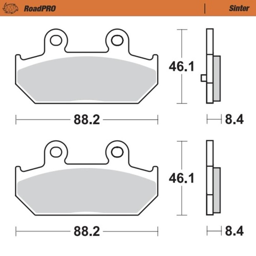 Moto-Master Suzuki BURGMAN 400 2007-2025 Sintered Rear Brake Pads