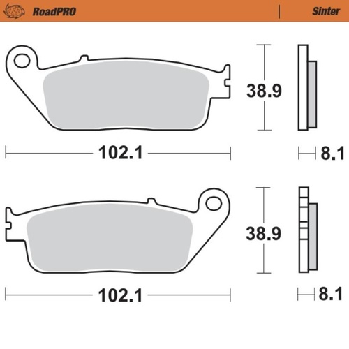 Moto-Master BMW C 600 SPORT 2011-2015 Sintered Rear Brake Pads