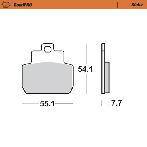 Moto-Master Gilera Sintered Rear Brake Pads