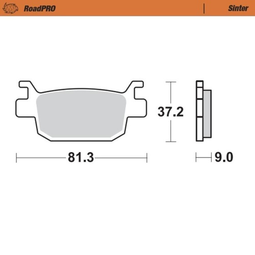 Moto-Master Honda SH 350 I 2023-2025 Sintered Rear Brake Pads