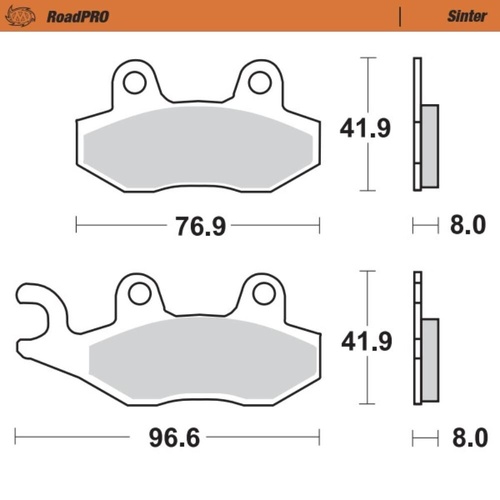 Moto-Master Aprilia Sintered Left Front Brake Pads (MM-401303)