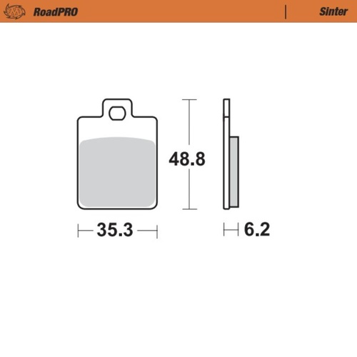 Moto-Master Vespa S 50 4T 2014 Sintered Left Front Brake Pads