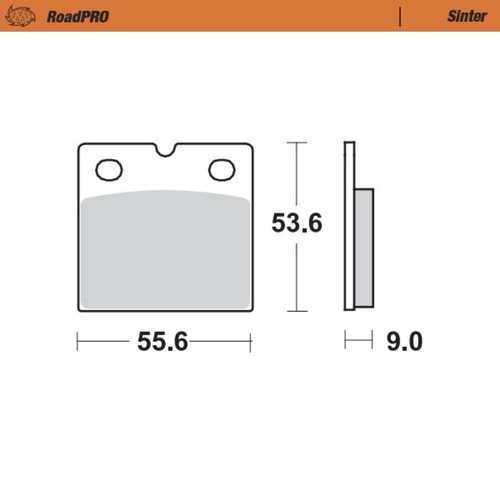 Moto-Master Norton COMMANDER 588 1990 Sintered Left Front Brake Pads