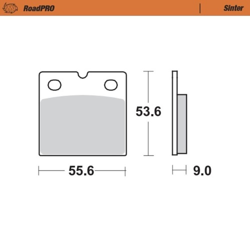 Moto-Master Moto Guzzi V35 350 1986 Sintered Left Front Brake Pads