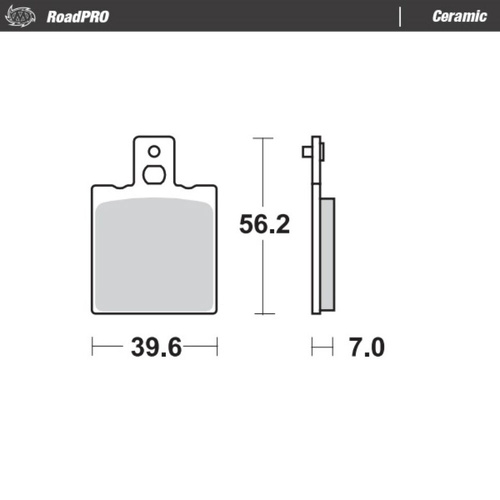 Moto-Master SWM GP 125 1979 Ceramic Rear Brake Pads