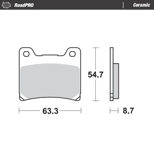 Moto-Master Yamaha FZX 750 1987-2001 Ceramic Left Front Brake Pads