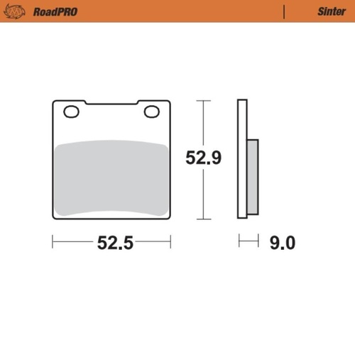 Moto-Master Suzuki WOLF 250 1990 Sintered Rear Brake Pads