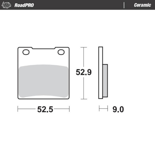 Moto-Master Suzuki WOLF 250 1990 Ceramic Rear Brake Pads