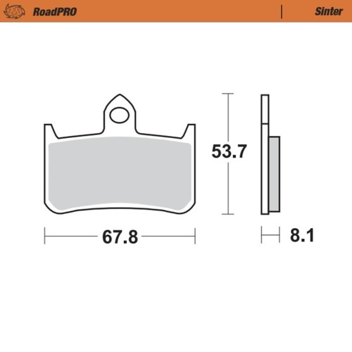 Moto-Master Honda VFR 400 R 1992-1993 Sintered Left Front Brake Pads
