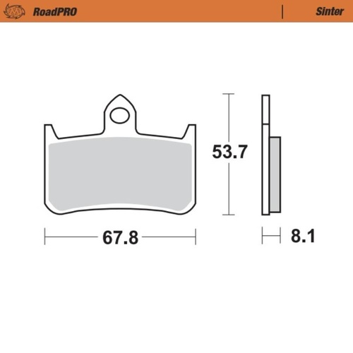Moto-Master Honda VFR 750 R 1988-1993 Sintered Left Front Brake Pads