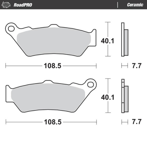 Moto-Master Aprilia Ceramic Left Front Brake Pads MOTO 650 1989-1990