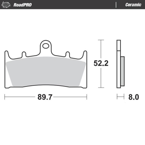 Moto-Master Suzuki Ceramic Left Front Brake Pads (MM-403604)