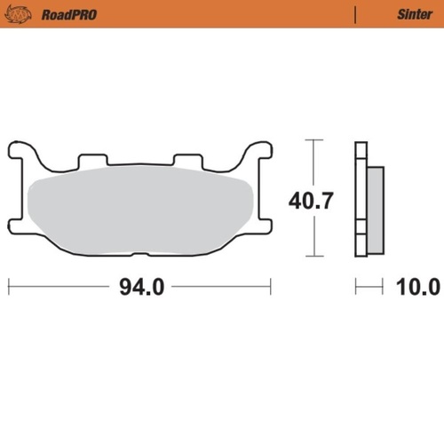Moto-Master Yamaha TZR 125 1993 Sintered Left Front Brake Pads