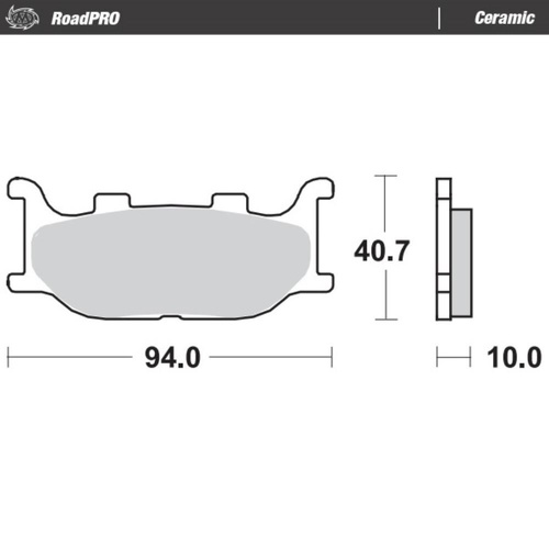 Moto-Master Yamaha SR 400 2014-2017 Ceramic Right Front Brake Pads