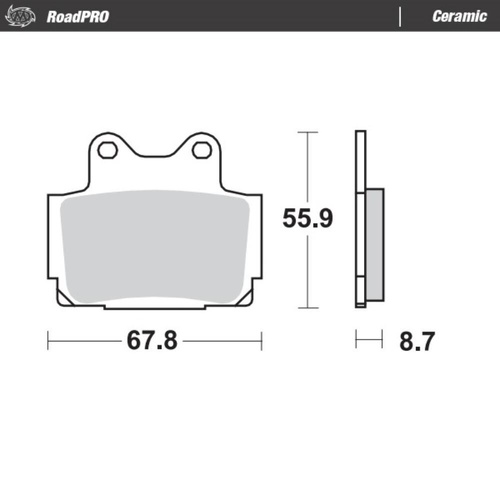 Moto-Master Yamaha TDR 125 1993-2004 Ceramic Left Front Brake Pads