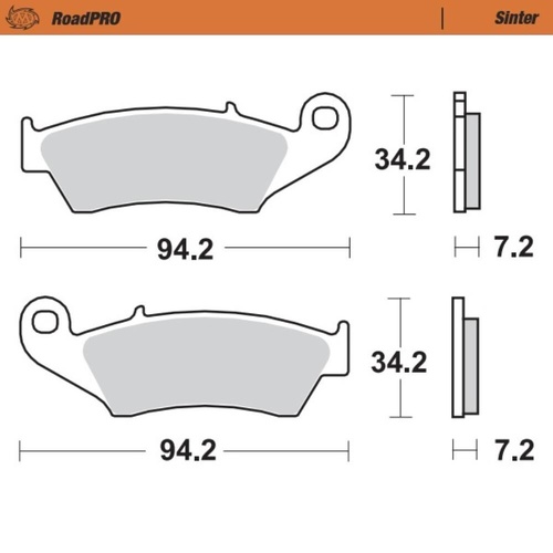 Moto-Master Zero DS 2013-2014 Sintered Left Front Brake Pads