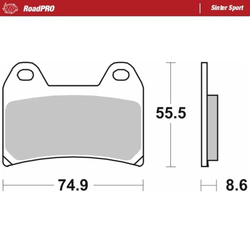 Moto-Master CF Moto Sinter Sport Right Front Brake Pads