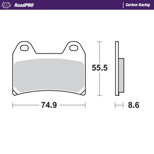 Moto-Master Moto-Guzzi Carbon Racing Left Front Brake Pads STELVIO 1200 8V STD 2008-2018