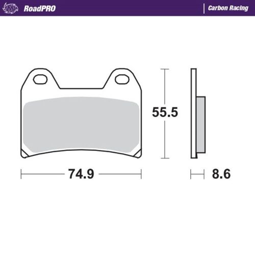 Moto-Master Aprilia Carbon Racing Left Front Brake Pads DORSODURO 750 2008