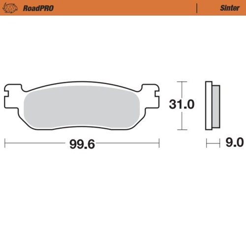Moto-Master Yamaha Sintered Rear Brake Pads (MM-404702)