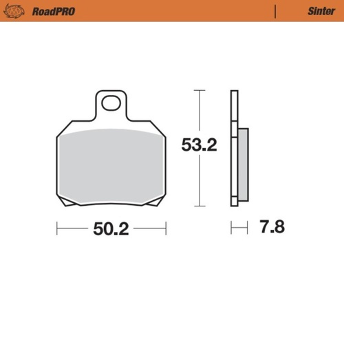Moto-Master Aprilia Sintered Rear Brake Pads (MM-404802)
