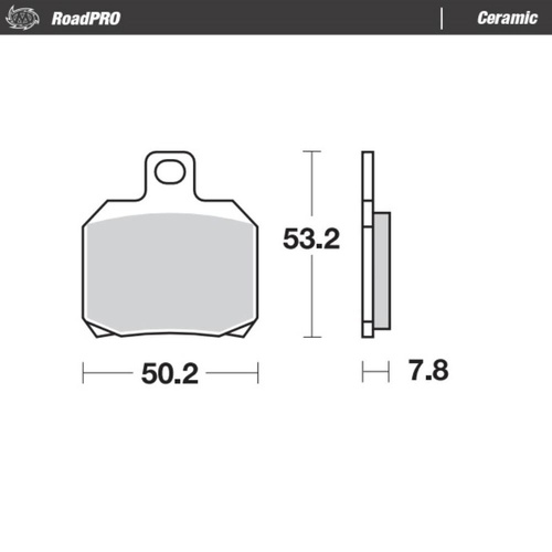 Moto-Master Mv Agusta BRUTALE 1000 RR OTTANTESIMO 2025 Ceramic Rear Brake Pads