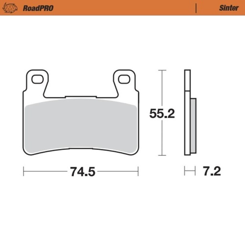 Moto-Master Hyosung GD 250 EXIV-R 2015-2018 Sintered Left Front Brake Pads