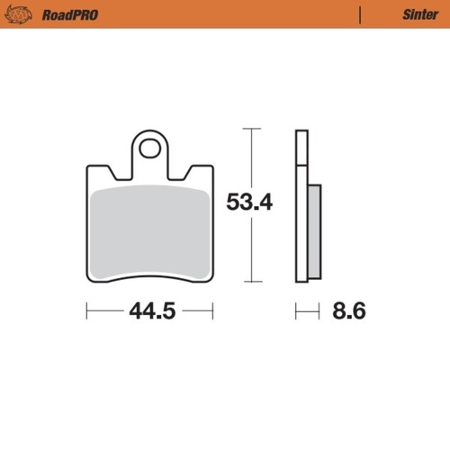 Moto-Master Triumph Sintered Left Front Brake Pads (MM-405301)
