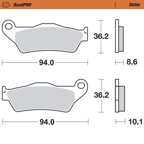 Moto-Master BMW R 1150 GS 1998-2001 Sintered Rear Brake Pads