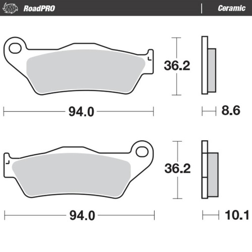 Moto-Master BMW R 1150 GS 1998-2001 Ceramic Rear Brake Pads