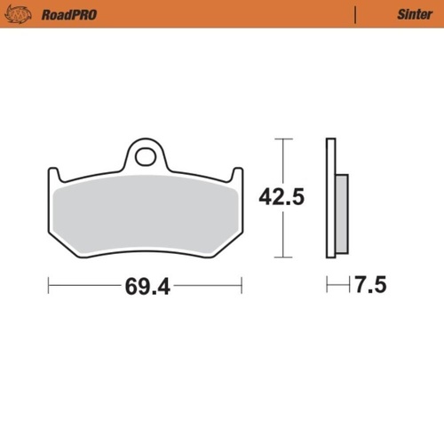 Moto-Master MV Agusta RUSH 1000 2020-2025 Sintered Rear Brake Pads