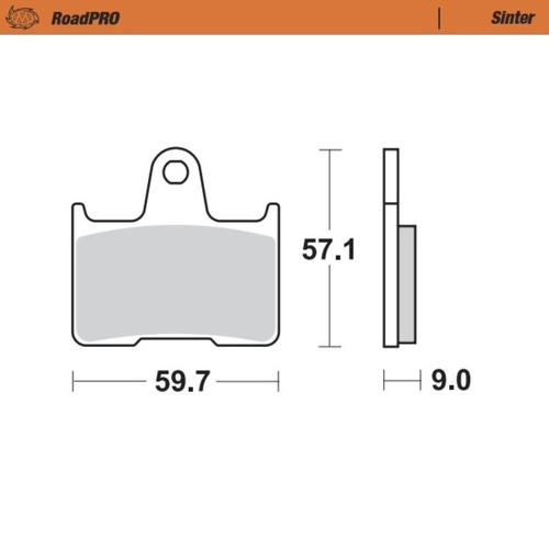 Moto-Master Suzuki BANDIT GSF 650 S 2005 Sintered Rear Brake Pads