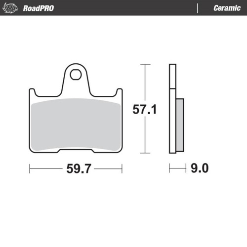 Moto-Master Suzuki BANDIT GSF 650 S 2005 Ceramic Rear Brake Pads