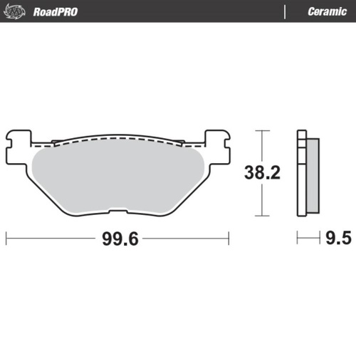 Moto-Master Hyosung Ceramic Rear Brake Pads (MM-405804)