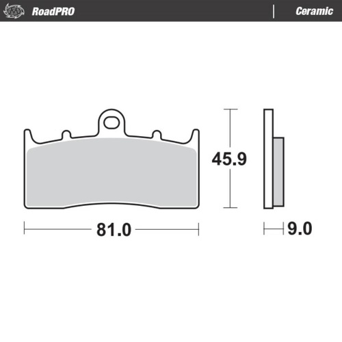 Moto-Master BMW R 850 R 1999-2007 Ceramic Left Front Brake Pads