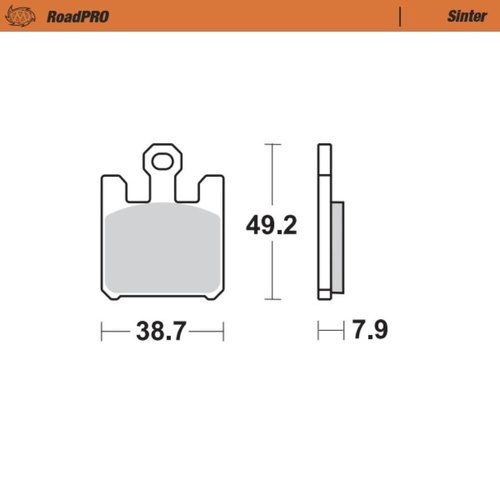 Moto-Master Kawasaki Sintered Left Front Brake Pads (MM-406101)
