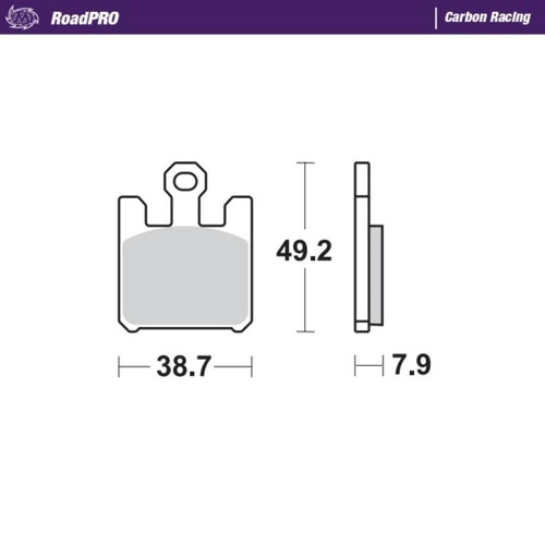 Moto-Master Kawasaki Carbon Racing Left Front Brake Pads (MM-406106)