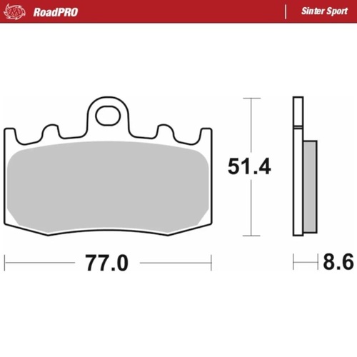Moto-Master BMW R 1150 RT 2000-2006 Sinter Sport Left Front Brake Pads