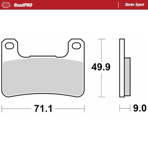 Moto-Master Kawasaki NINJA 1100 SX 2025 Sinter Sport Front Brake Pads