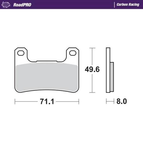 Moto-Master Kawasaki Carbon Racing Left Front Brake Pads (MM-406306)