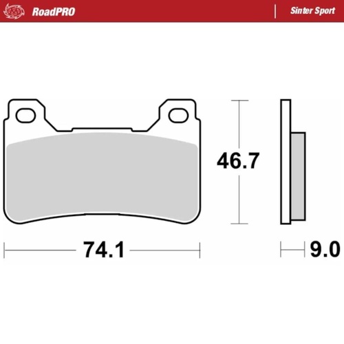 Moto-Master Honda Sinter Sport Right Front Brake Pads (MM-406405)