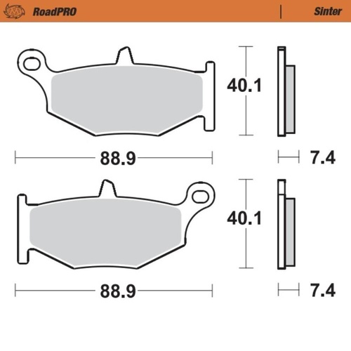 Moto-Master Suzuki GSX R 600 2006-2010 Sintered Rear Brake Pads