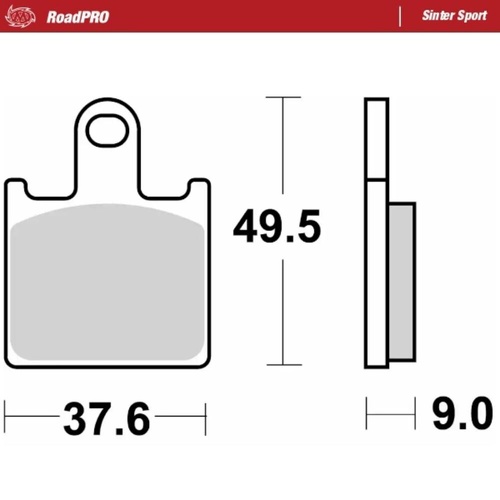 Moto-Master Kawasaki Sinter Sport Right Front Brake Pads (MM-406805)