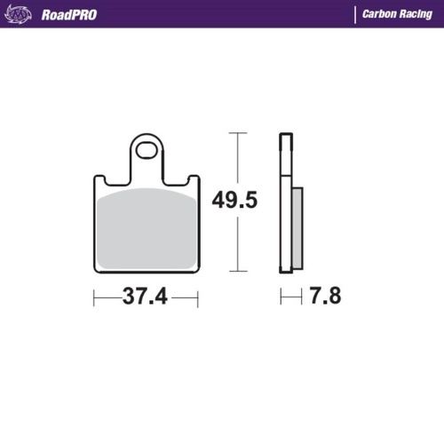 Moto-Master Kawasaki Carbon Racing Front Brake Pads (MM-406806)