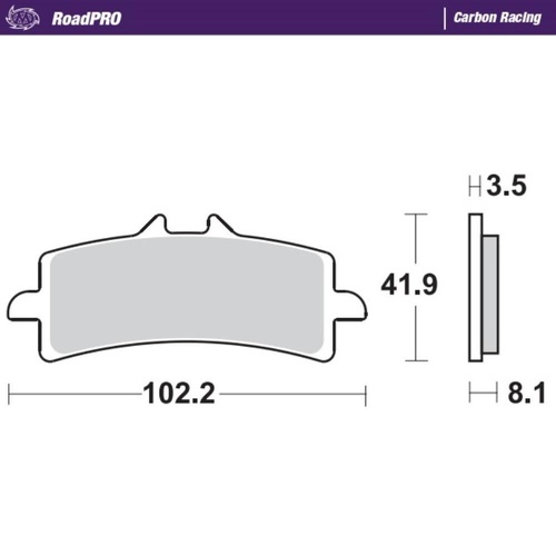 Moto-Master Yamaha Carbon Racing Right Front Brake Pads (MM-407006)
