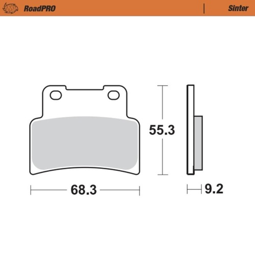 Moto-Master Yamaha Sintered Left Front Brake Pads (MM-407101)