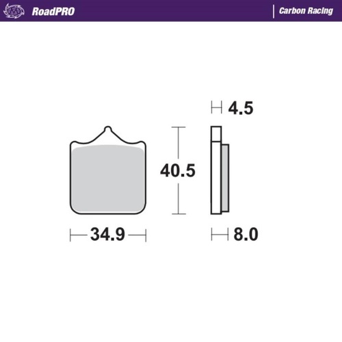 Moto-Master BMW Carbon Racing Left Front Brake Pads (MM-407506)
