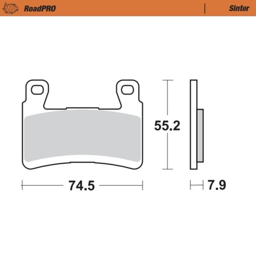 Moto-Master Kawasaki ZX 6 R NINJA 636 2013-2025 Sintered Left Front Brake Pads